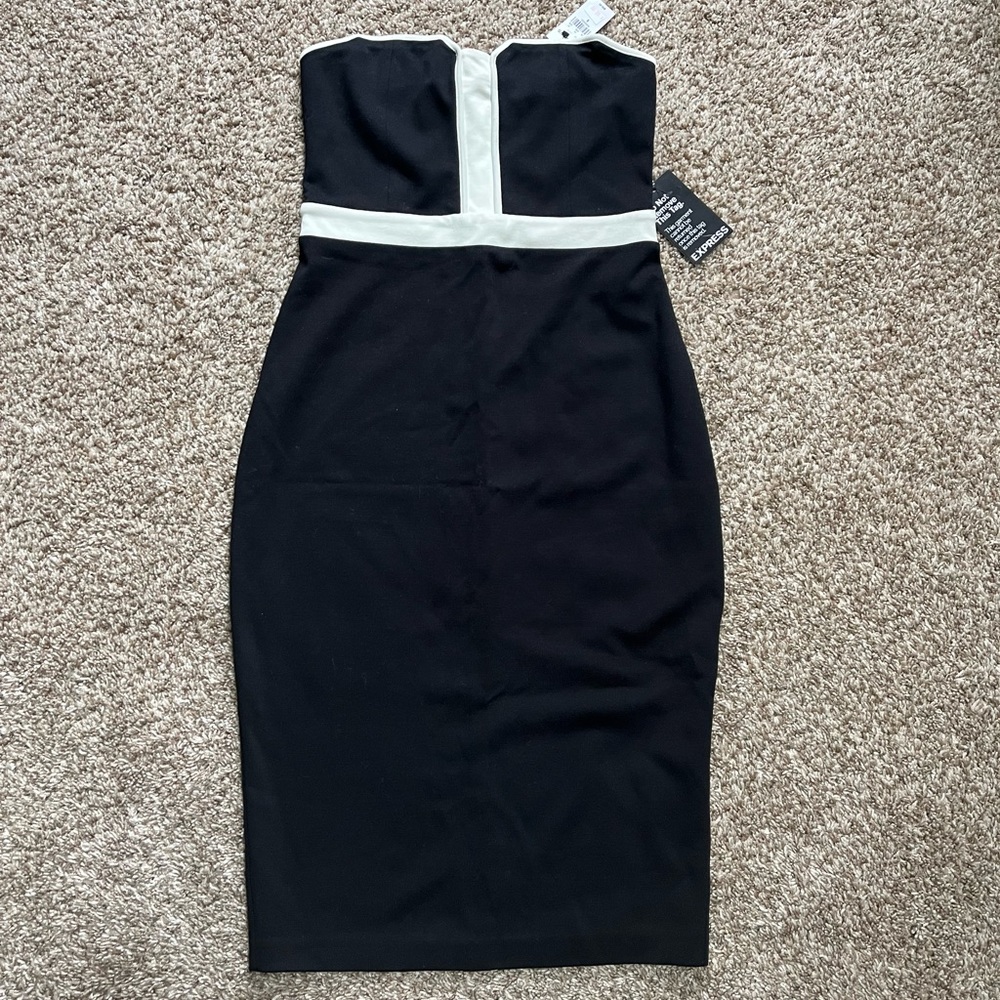 NWT Express strapless midi dress